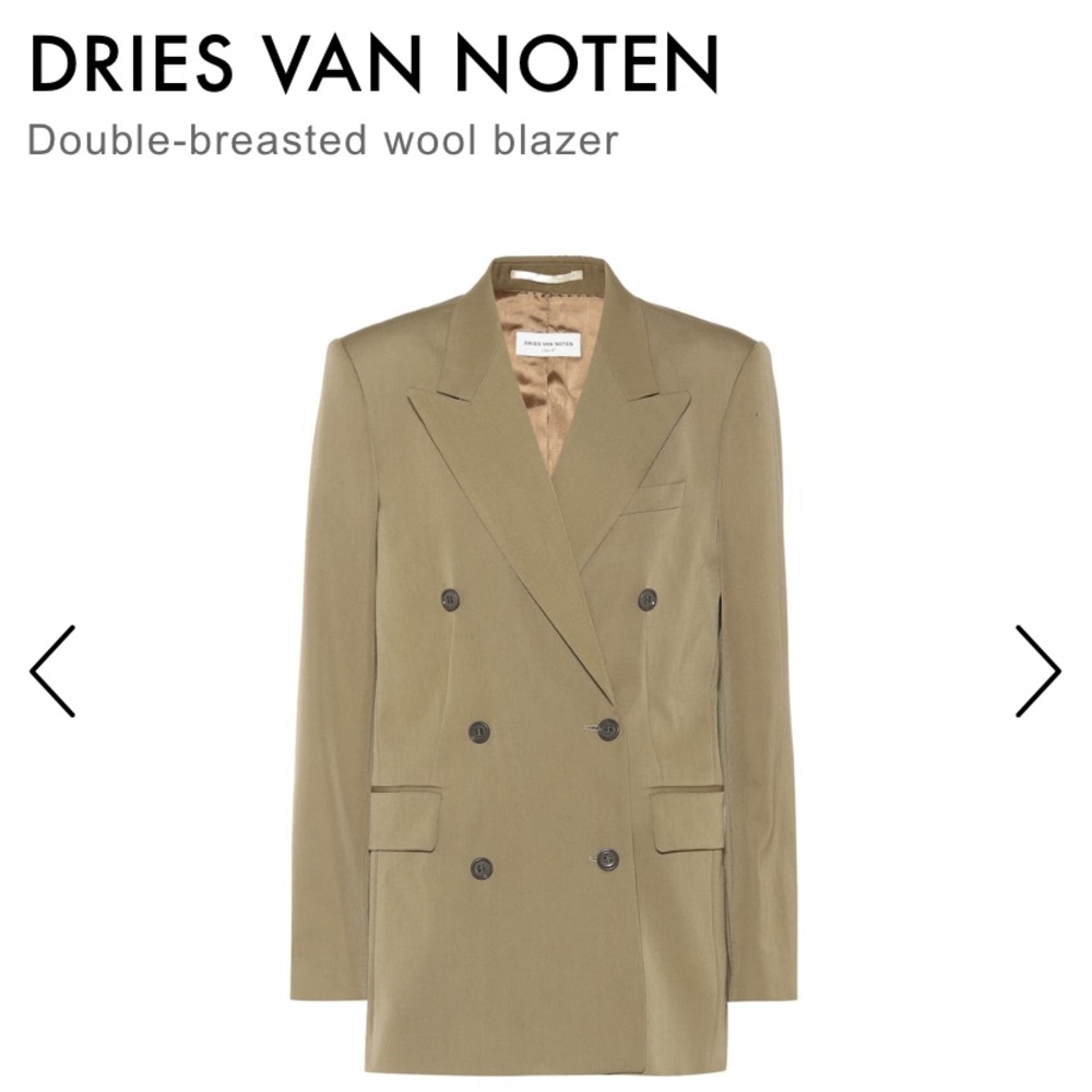 Dries Van Noten Double Breasted Blazer